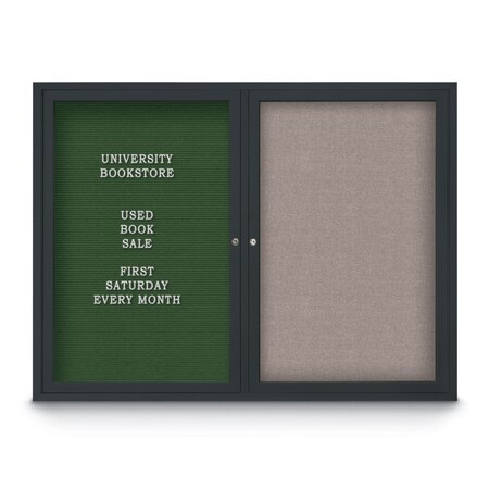 United Visual Products Corkboard, Keylime/White, 36" x 36" UV436H-WHITE-KEYLIME